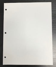100 Sheet White Minute Book Paper 3 Hole & 5 Hole