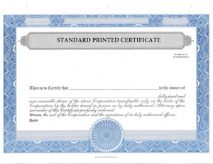 Corpex Printed Standard Certificates