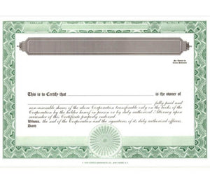 Blank Standard Certificates